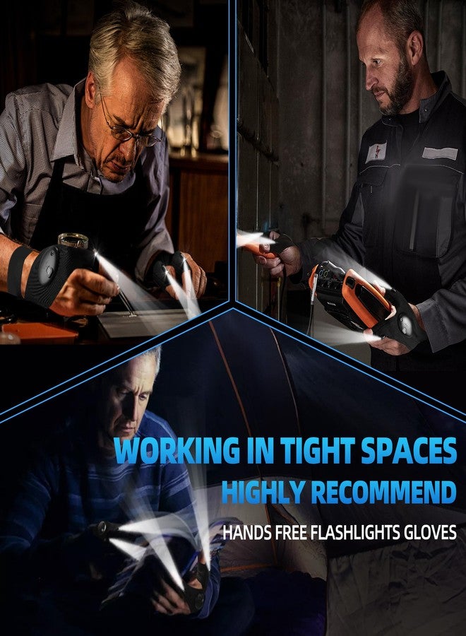lucdnc Gifts for Men Stocking Stuffers for Adults LED Flashlight Gloves Cool Gadgets Tools Outdoor Hands Free Flashlights for Fishing Repairing Camping Unique Men Birthday Christmas Gifts - Image 5